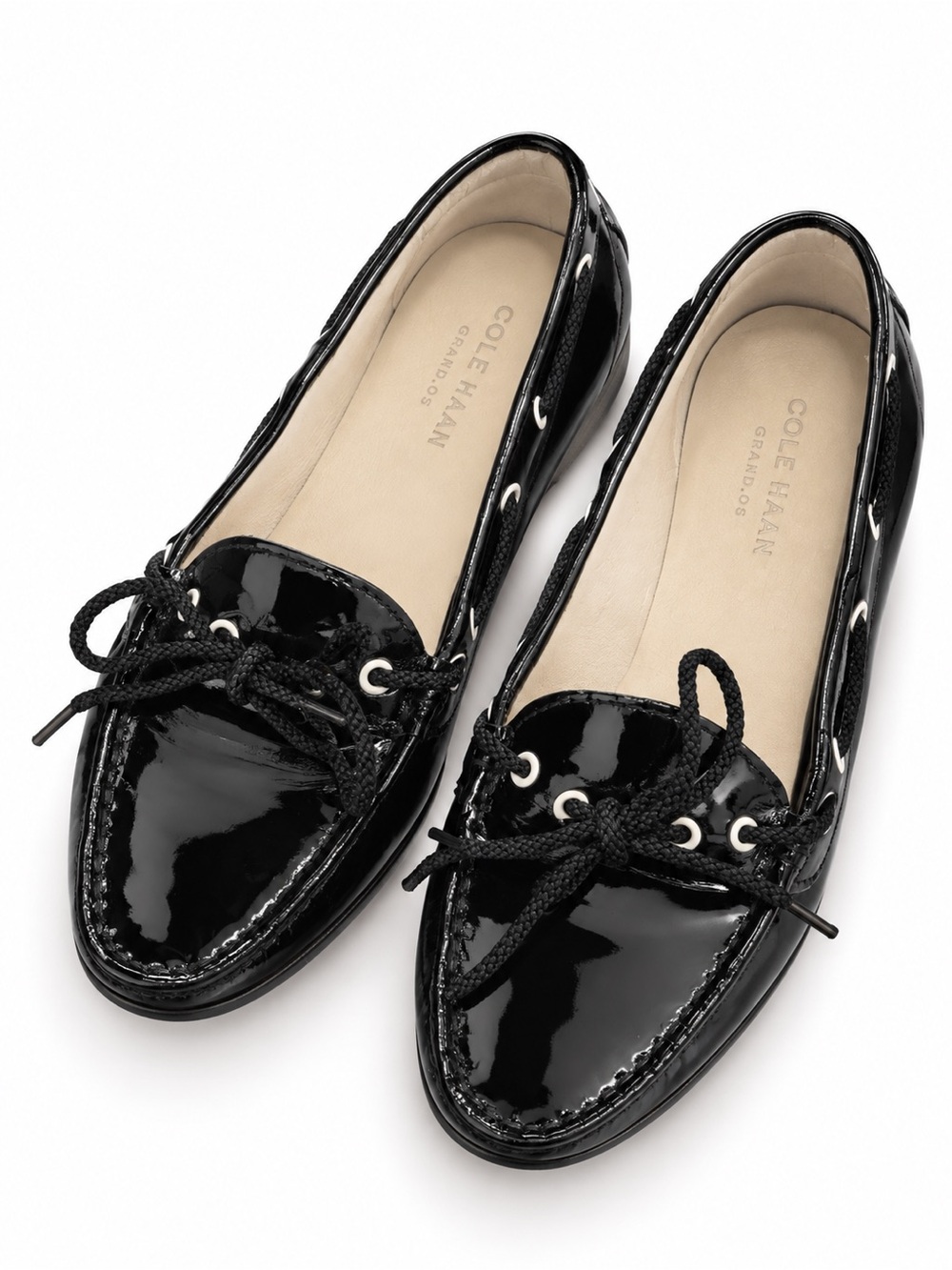 Cole Haan Black Patent Leather Loafer Flats